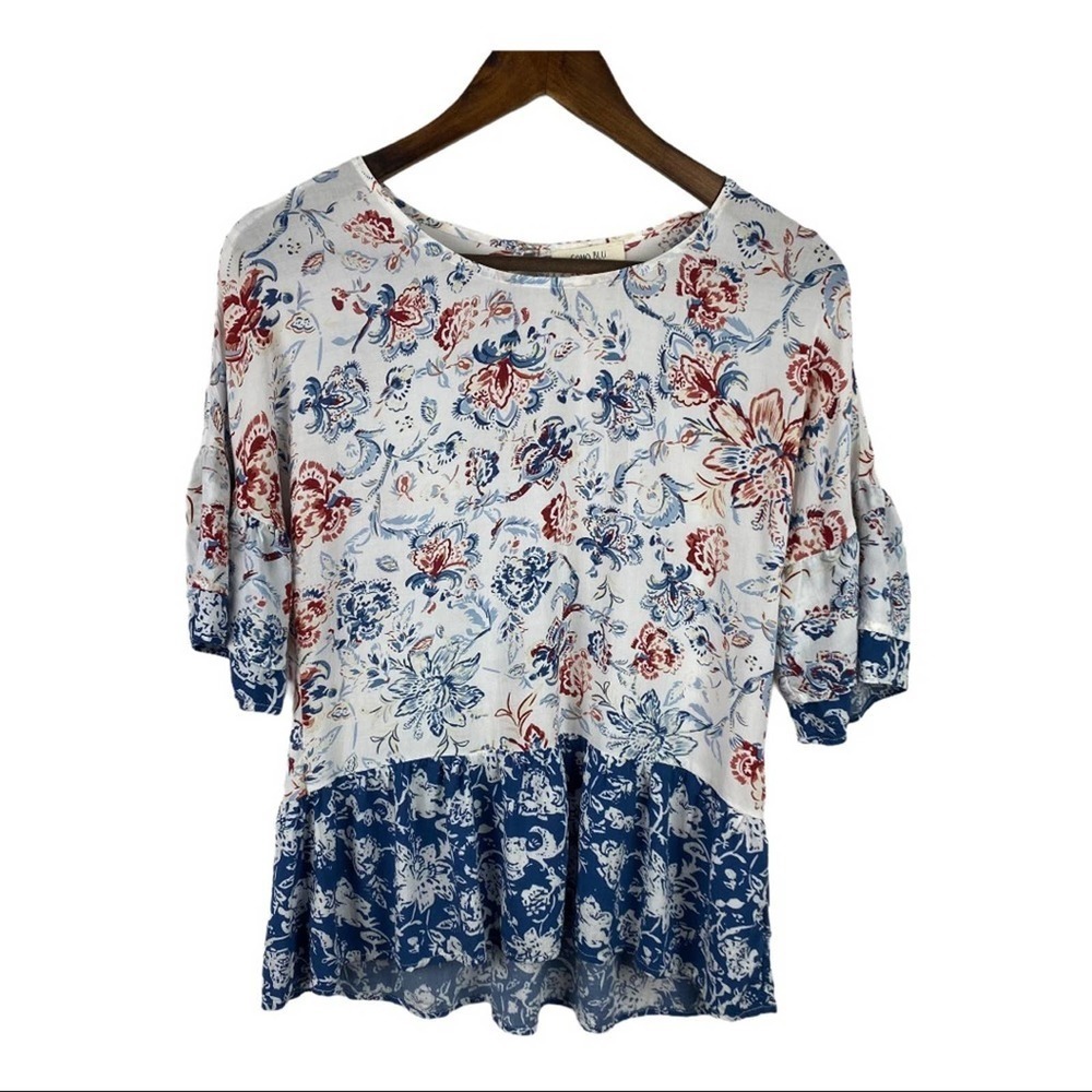 Como Blu Bohemian Top